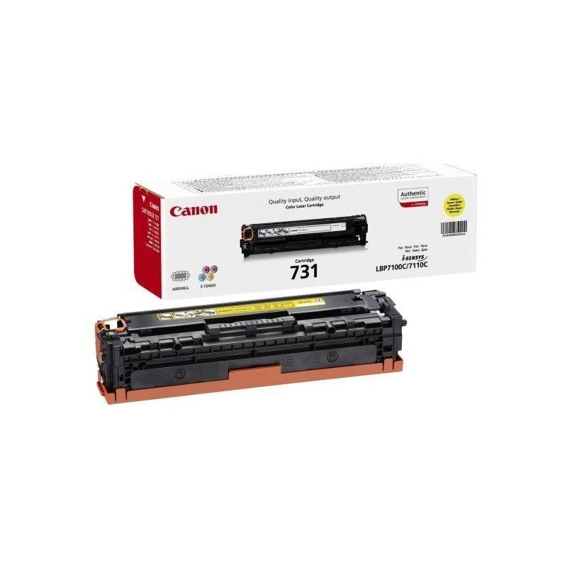 Canon originální toner CRG-731Y/ LBP-7100/ 7110/ 1500 stran/ Žlutá