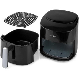 NEDIS multifunkční horkovzdušná fritéza/ objem 4,2 L/ 240 min. časovač/ 8 přednastavených programů/ výkon 1300W/ černá
