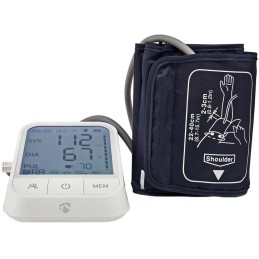 NEDIS chytrý tlakoměr/ Rameno/ Bluetooth/ LCD displej/ detekce nepravidelného srdečního tepu/ detekce nošení manžety/ in