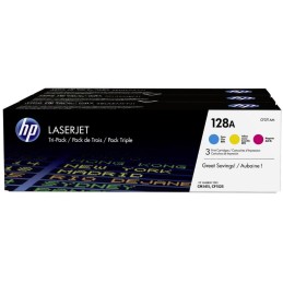 HP (128A) CMY 3-pack LJ Toner Cart, 3 x 1 300 str, CF371AM originál