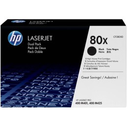 HP tisková kazeta černá velká, 2 pack CF280XD originál