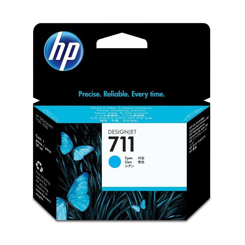 HP inkoustová kazeta 711 azurová CZ130A originál
