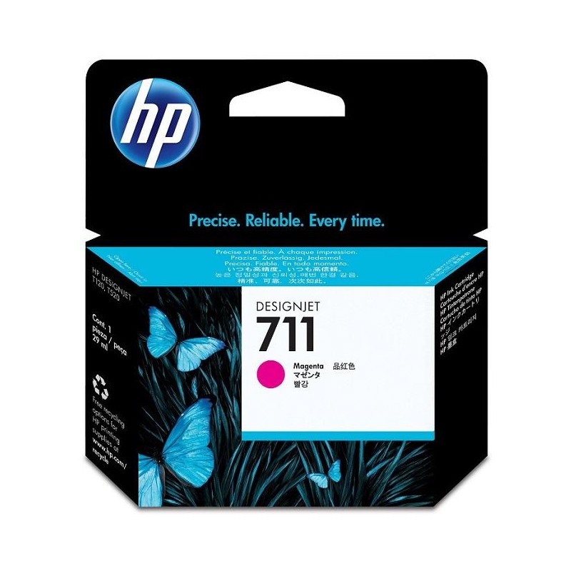 HP inkoustová kazeta 711 purpurová CZ131A originál