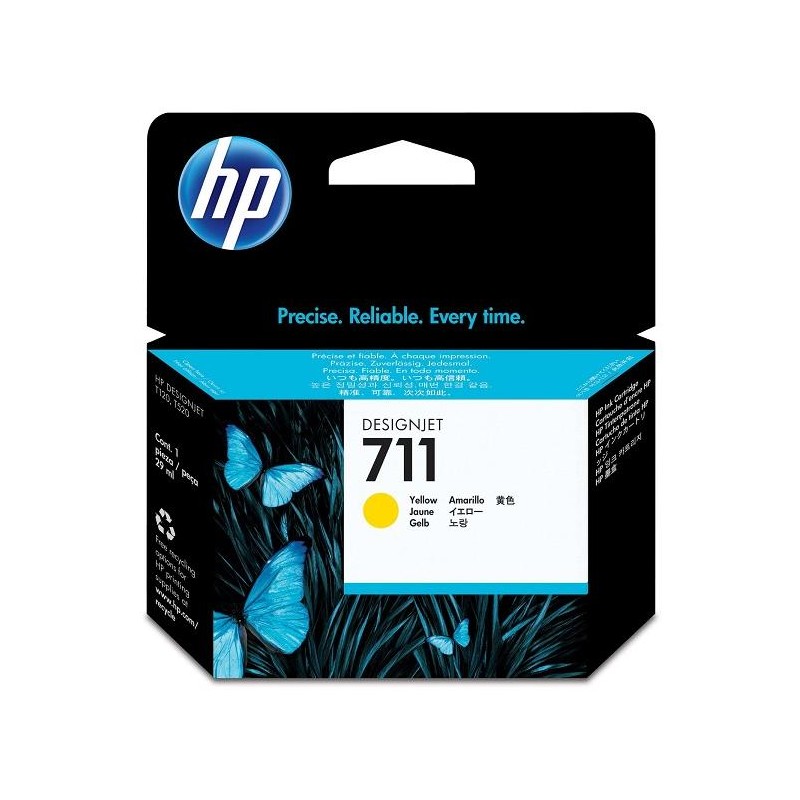 HP inkoustová kazeta 711 žlutá CZ132A originál