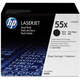 HP černý toner, CE255XD pro LJ P3015 high capacity originál