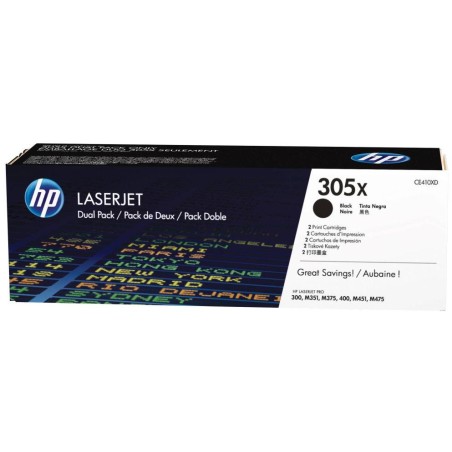HP tisková kazeta černá, CE410XD high capacity originál - dual pack
