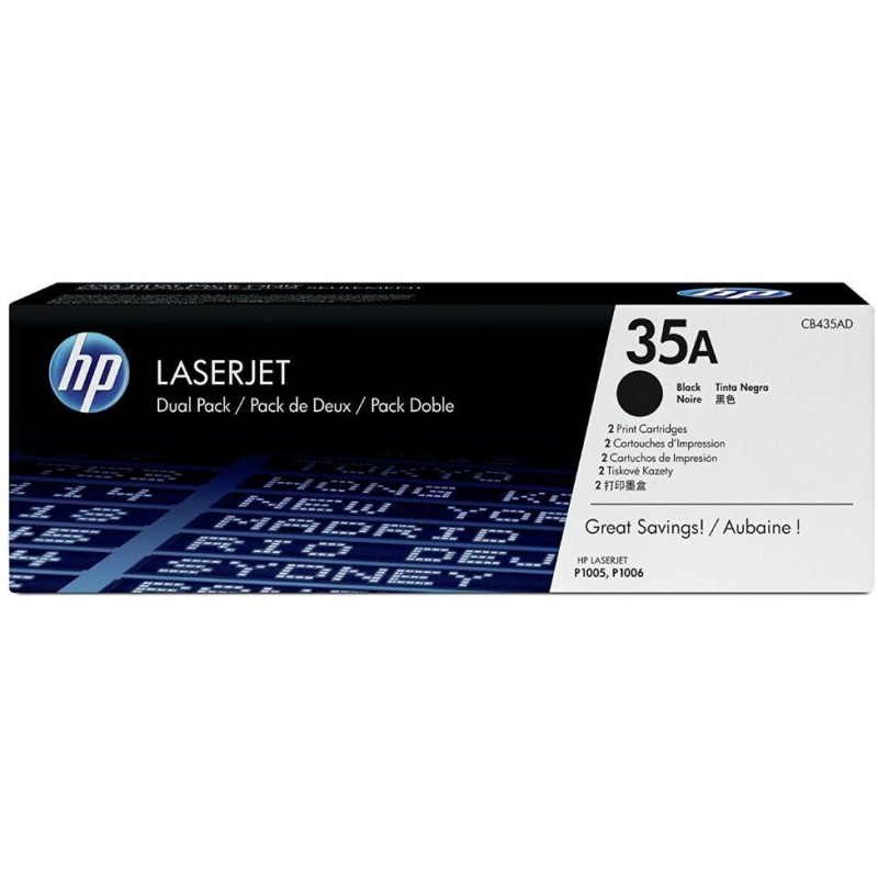 HP toner černý pro LJ P1005 / P1006 CB435AD originál