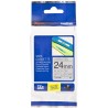 BROTHER laminated tape TZE-M951 / silver-matt/black/ 24mm
