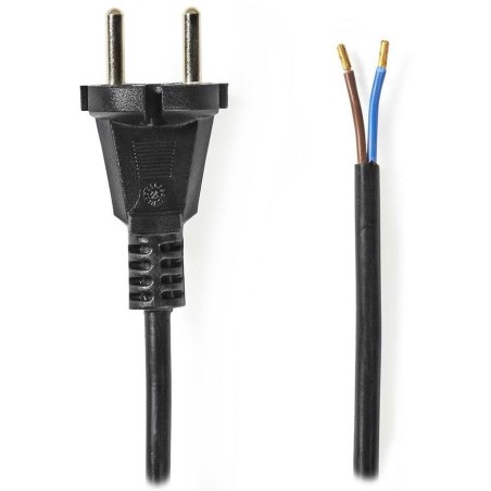 NEDIS napájecí kabel k vysavači/  CEE 7/17/ 250 V AC/ PVC/ černý/ bulk/ 15m