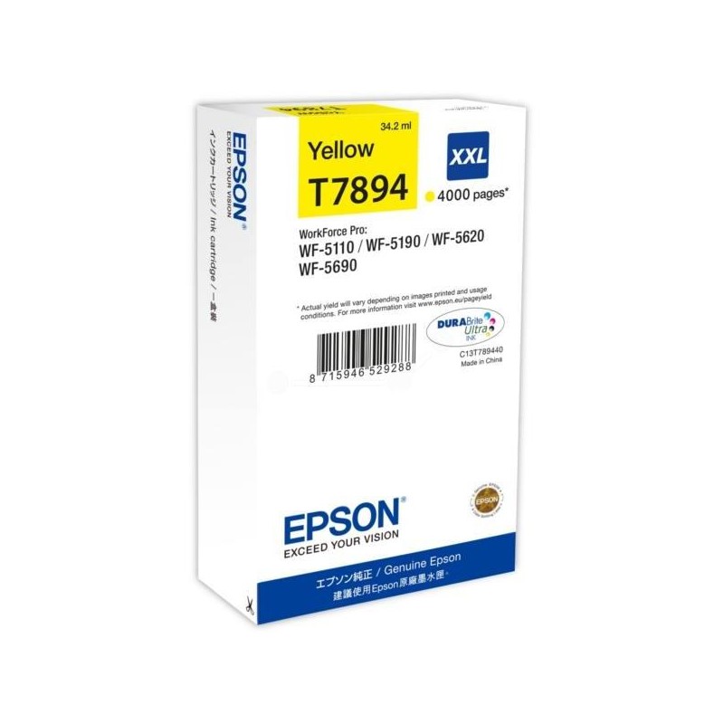 Epson inkoustová náplň/ C13T789440/ WF-5620/ WF-5690/ XXL/ Žlutá
