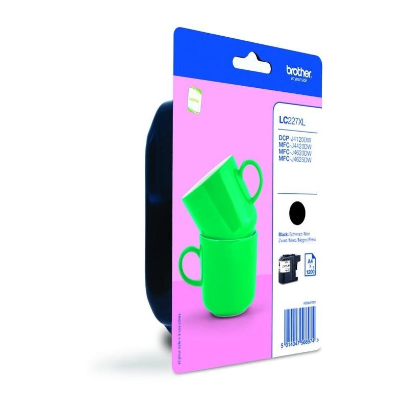 BROTHER inkoustová náplň LC-227XLBK/ Černá/ 1200 stran