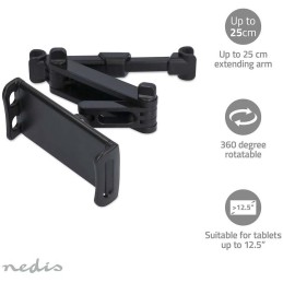 NEDIS držák tabletu do auta/ maximální velikost 12.5 "/ nastavitelný/ černý