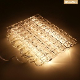 COLORWAY LED fotokolíčky / 40 LED / délka 4,2 m / teplá bílá/ napájení USB