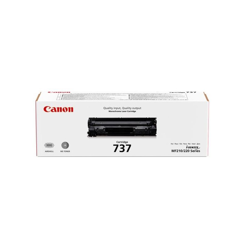 Canon originální toner CRG-737/ MF229/ 226/ 217/ 216/ 212/ 211/ 2400 stran/ Černý
