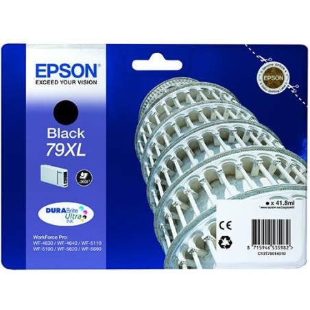 Epson inkoustová náplň/ C13T79014010/ WF-5620/ WF-5690/ 41.8ml/ XL Černá