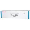 Canon originálny toner 034 C iR-C1225, C1225iF/ azúrový