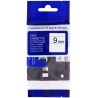 PRINTLINE compatible tape with Brother TZE-121, TZ-121, 9mm, black print/transparent backing