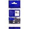 PRINTLINE-kompatibles Band mit Brother TZE-141, TZ-141, 18 mm, schwarzer Druck/transparente Rückseite