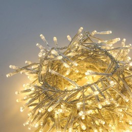 COLORWAY LED řetěz/ vnitřní / 50 LED / délka 5m / teplá bílá/ 8 funkcí/ napájení USB