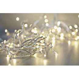 COLORWAY LED řetěz/ vnitřní / 50 LED / délka 5m / teplá bílá/ 8 funkcí/ napájení USB