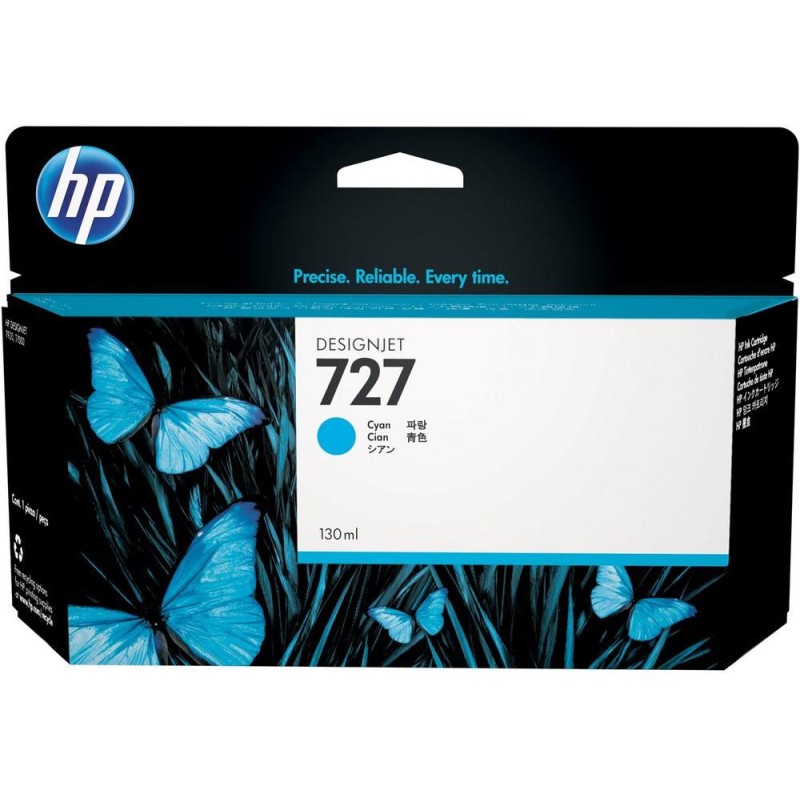 HP cartridge B3P19A (727) azurová pro DesignJet - 130ml