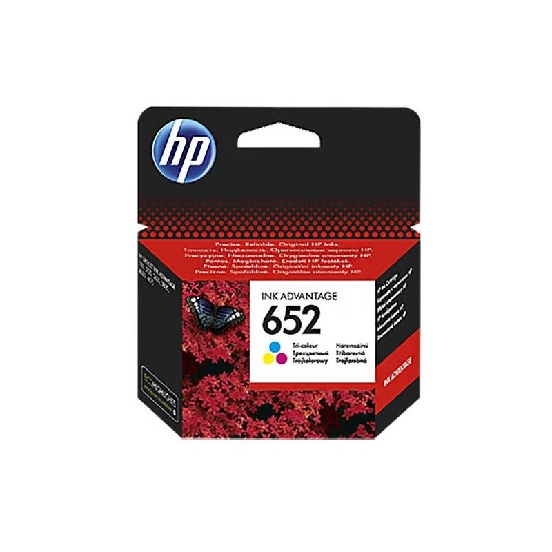 HP (652) F6V24AE - ink. náplň barevná pro HP DeskJet Ink Advantage 1115, 2135, 3635, 3835, 4535, 4675 / cca. 200 stran