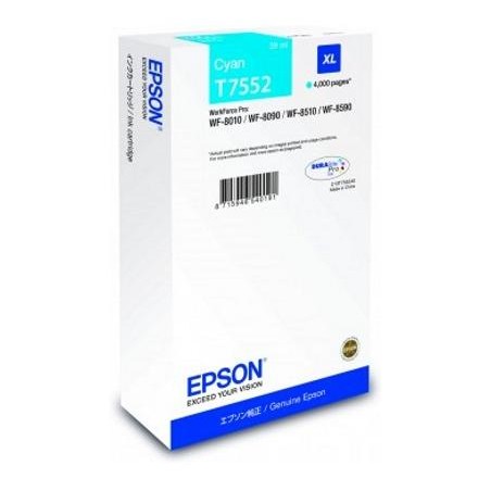 Epson inkoustová náplň/ C13T755240/ WF-8090/ 8590/ XL azurová