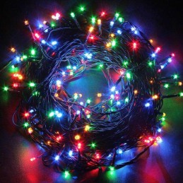 COLORWAY LED řetěz/ vnitřní / 200 LED / délka 20m / více barevný / 8 funkcí/ napájení USB