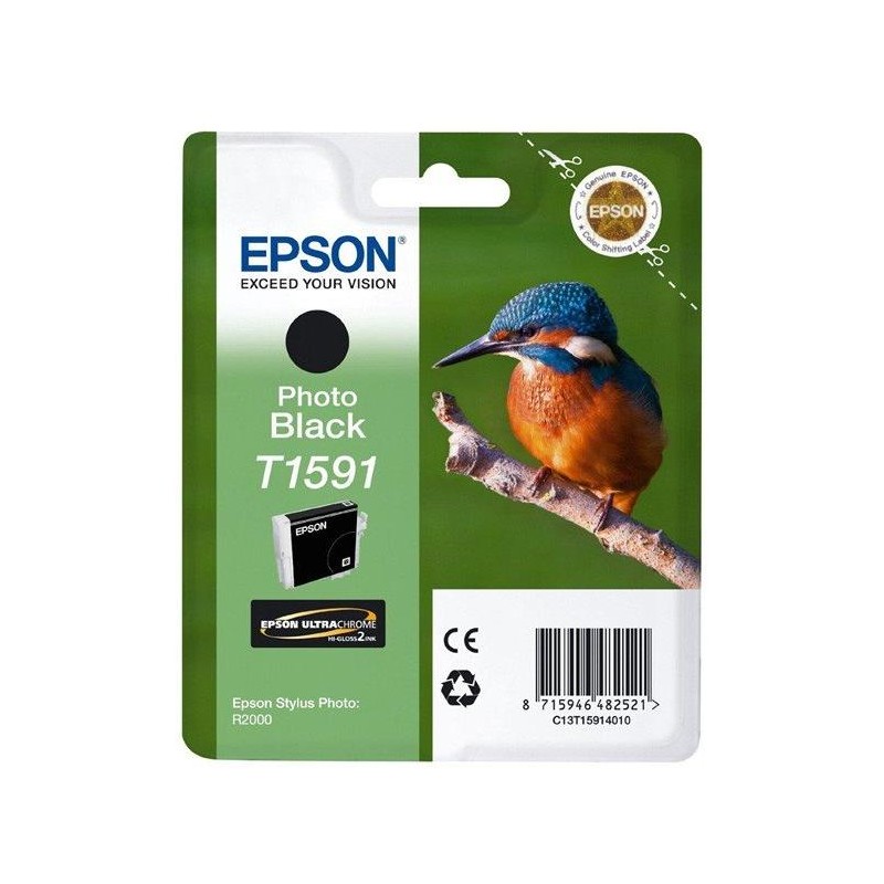 Epson inkoustová náplň/ C13T15914010/ Foto Černá