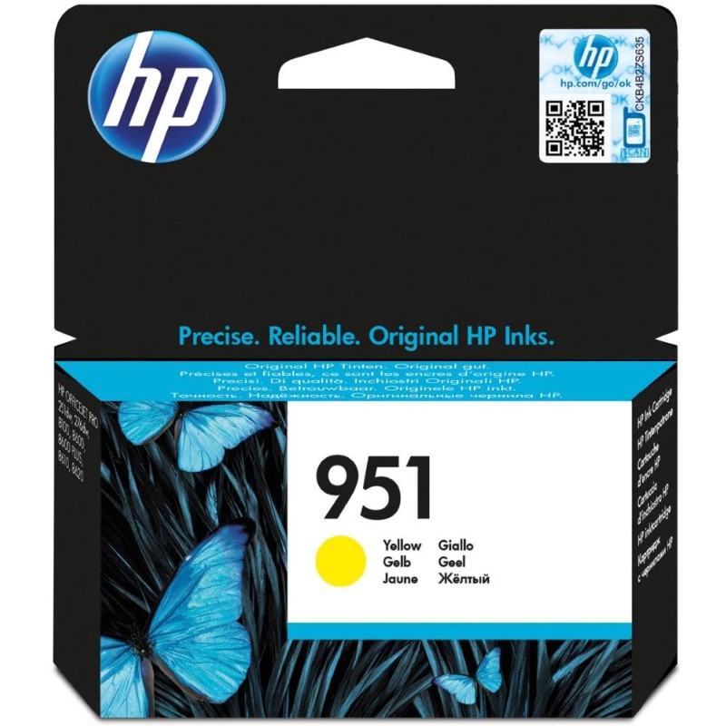 HP inkoustová kazeta 951 žlutá CN052AE originál