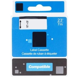 PRINTLINE kompatibilní páska s DYMO 53719, S0720990, 24mm, 7m, černý tisk/zelený podklad, D1