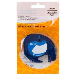 PRINTLINE kompatibilní páska s DYMO 59425, 12mm, 4m, černý tisk/zelený podklad, LetraTag, plastová