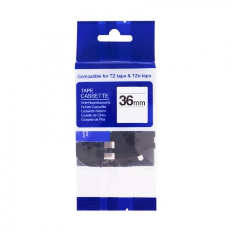 PRINTLINE kompatibilní páska s Brother TZE-S261, 36mm, černý tisk/bílý podklad, extra adhezivní