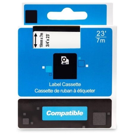 PRINTLINE kompatibilní páska s DYMO 45805, S0720850, 19mm, 7m, červený tisk/bílý podklad, D1