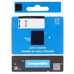 PRINTLINE kompatibilní páska s DYMO 43610, S0720770, 6mm, 7m, černý tisk/průhledný podklad, D1