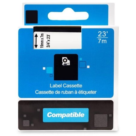 PRINTLINE kompatibilní páska s DYMO 45803 S0720830, 19mm, 7m, černý tisk / bílý podklad, D1