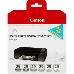 Canon multipack inkoustových náplní PGI-29 MBK/ PBK/ DGY/ GY/ LGY/ CO