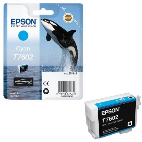 Epson inkoustová náplň/ C13T76024010/ Cyan