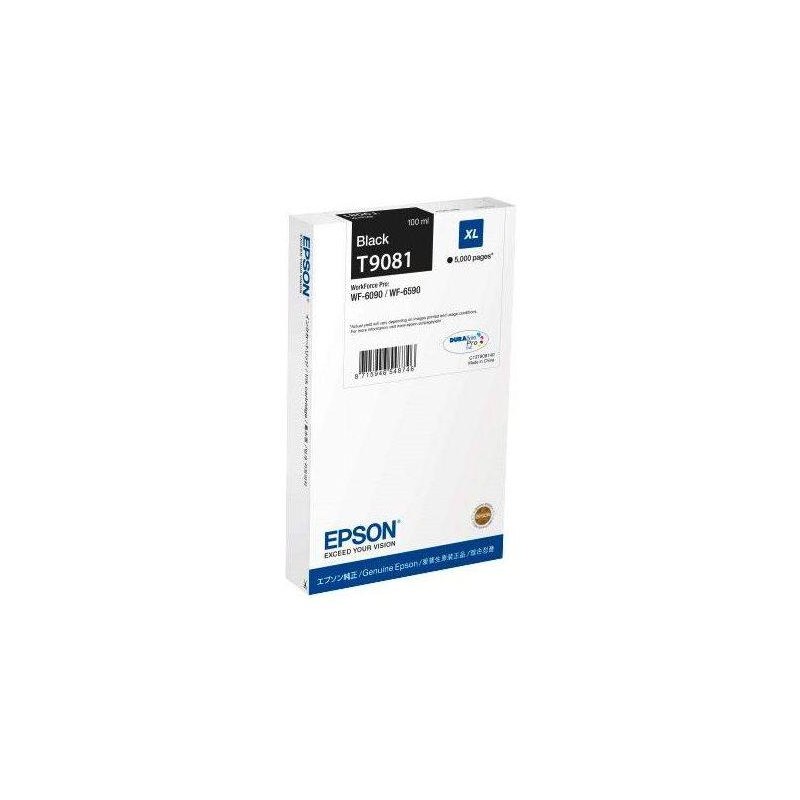 Epson inkoustová náplň/ C13T908140/ Workforce/ WF-6090DW/ 6590/ XL Černá