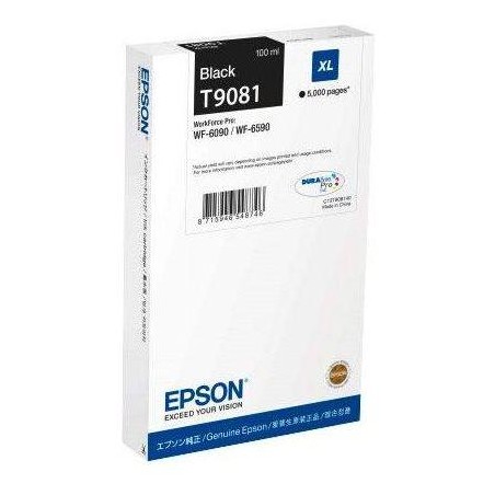Epson inkoustová náplň/ C13T908140/ Workforce/ WF-6090DW/ 6590/ XL Černá