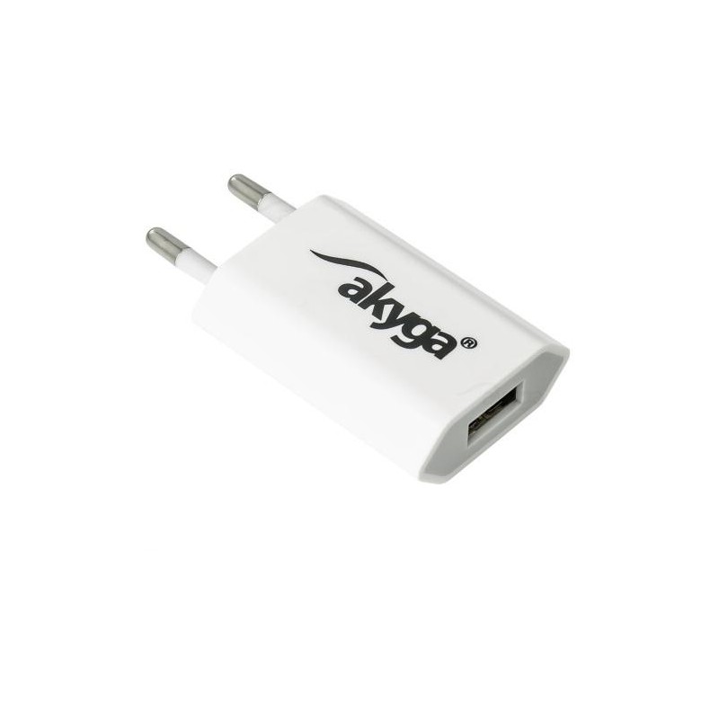 TRX Akyga USB nabíječka 220V/ 5V/ 1A/ bílá