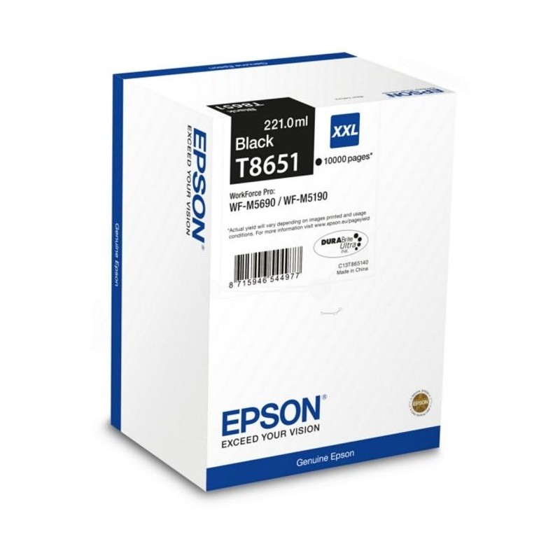 Epson inkoustová náplň/ C13T865140/ Workforce WF-5190DW/ XXL Černá