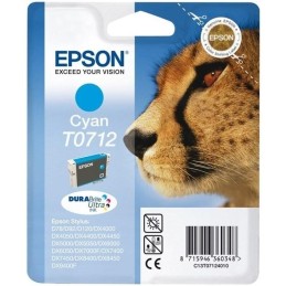 Epson inkoustová náplň/ T0712/ Singlepack DURABrite Ultra Ink/ azurová