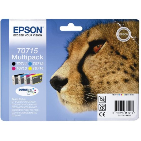 Epson inkoustová náplň/ T0715/ Multipack T0715 DURABrite Ultra Ink/ 4x barvy