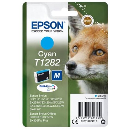 Epson inkoustová náplň/ T1282/ Singlepack DURABrite Ultra Ink/ azurová