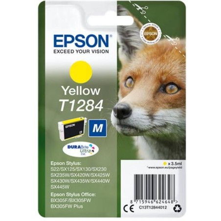 Epson inkoustová náplň/ T1284/ Singlepack T1284 DURABrite Ultra Ink/ Žlutá