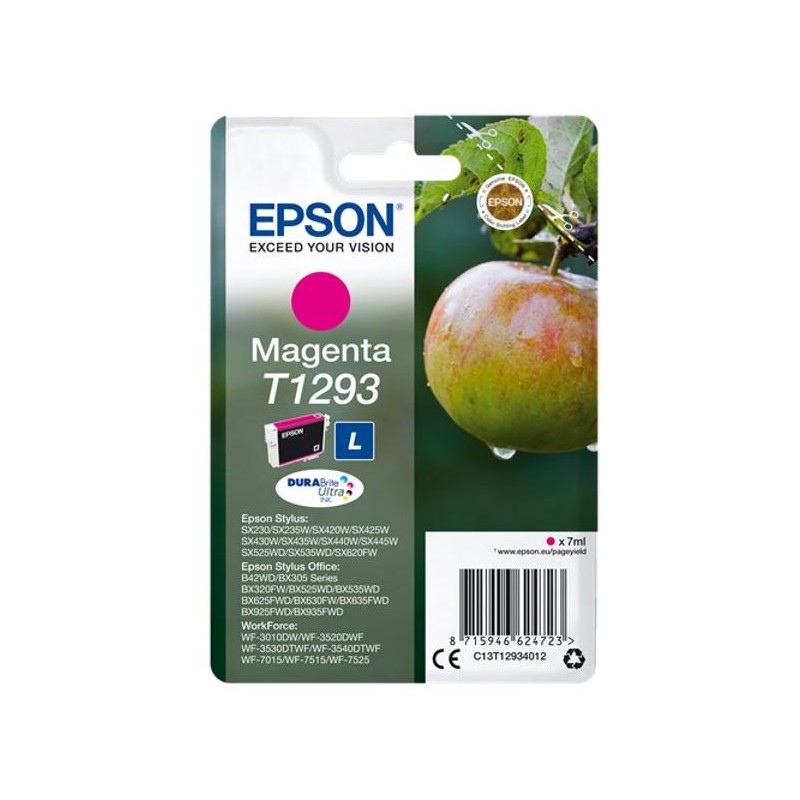 Epson inkoustová náplň/ T1293/ Singlepack DURABrite Ultra Ink/ Magenta