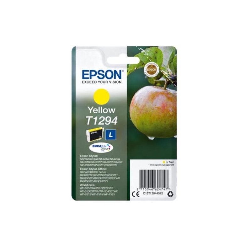 Epson inkoustová náplň/ T1294/ Singlepack DURABrite Ultra Ink/ Žlutá