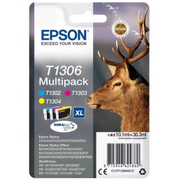 Epson inkoustová náplň/ T1306/ Multipack T1306 DURABrite Ultra Ink/ 3x barvy