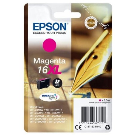Epson inkoustová náplň/ T1633/ C13T16334012/ Singlepack 16XL DURABrite Ultra Ink/ Magenta